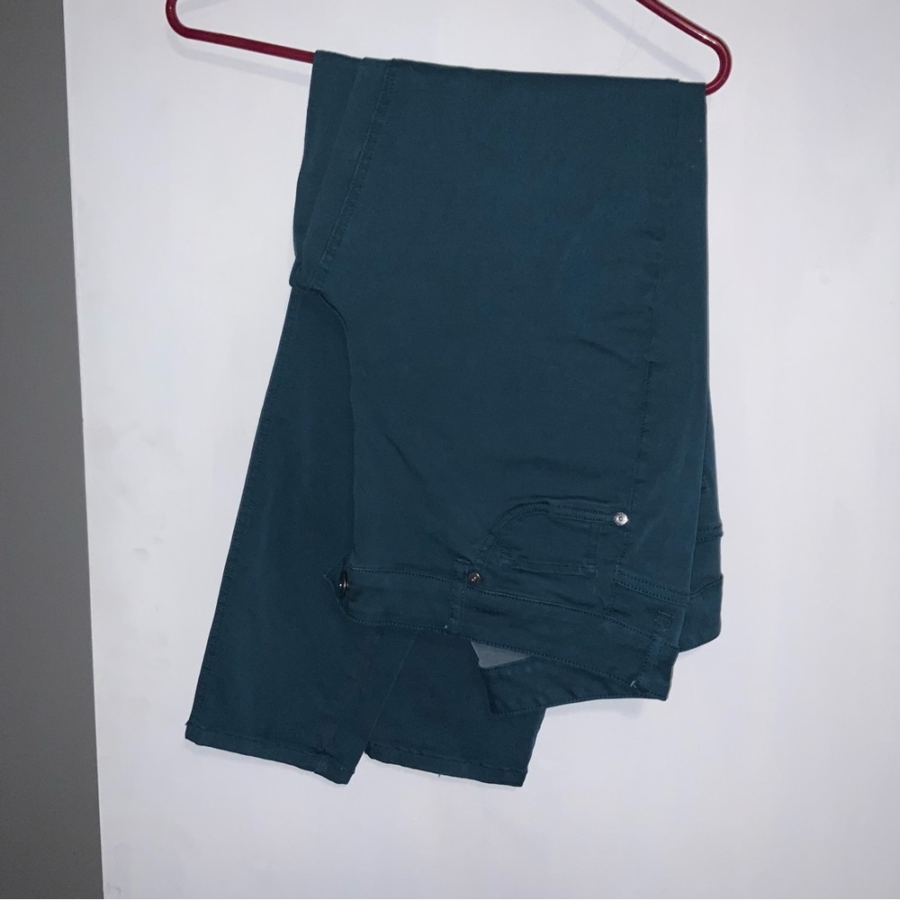 Teal skinny jeans